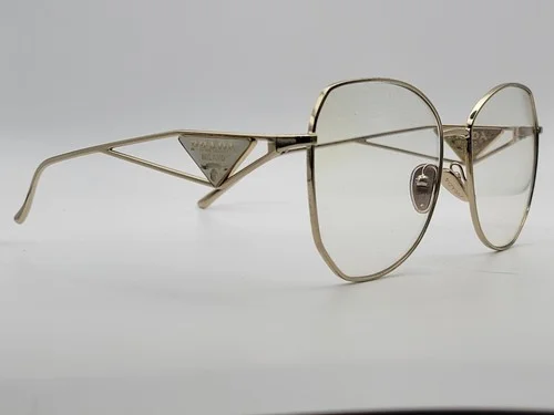 Prada PR57YS ZVN08N Womens Pale Gold Eyeglass Frames 57-18-140