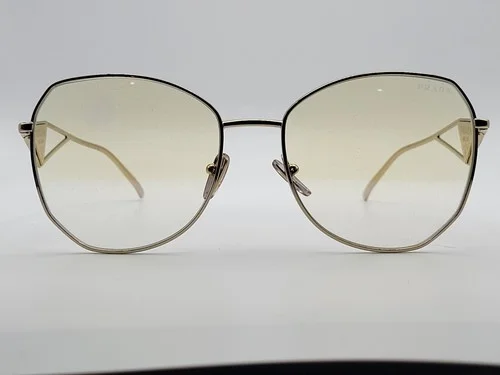 Prada PR57YS ZVN08N Womens Pale Gold Eyeglass Frames 57-18-140 2