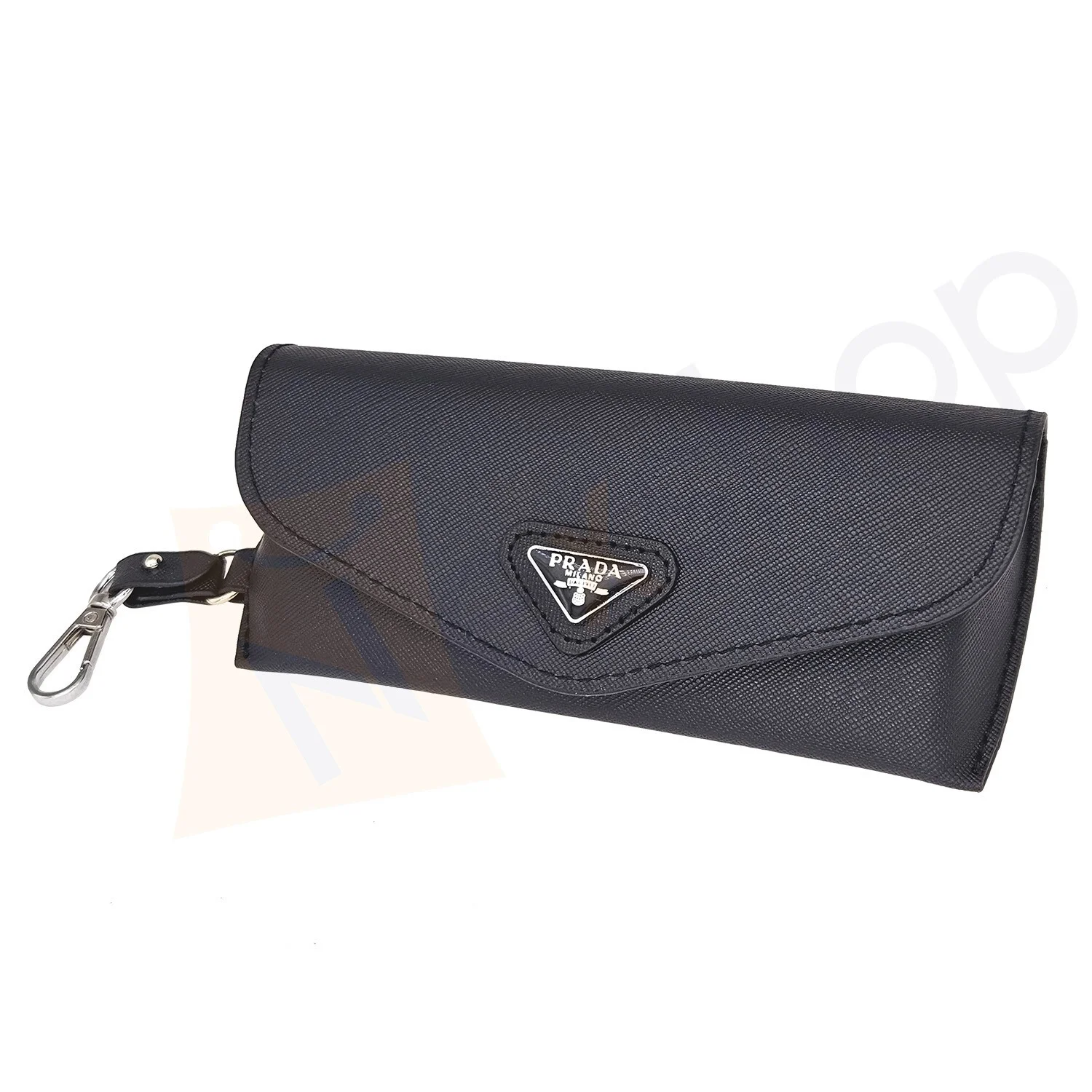 Prada Saffiano Eyeglasses Sunglasses Soft Leather Case with Cloth & Gift Box