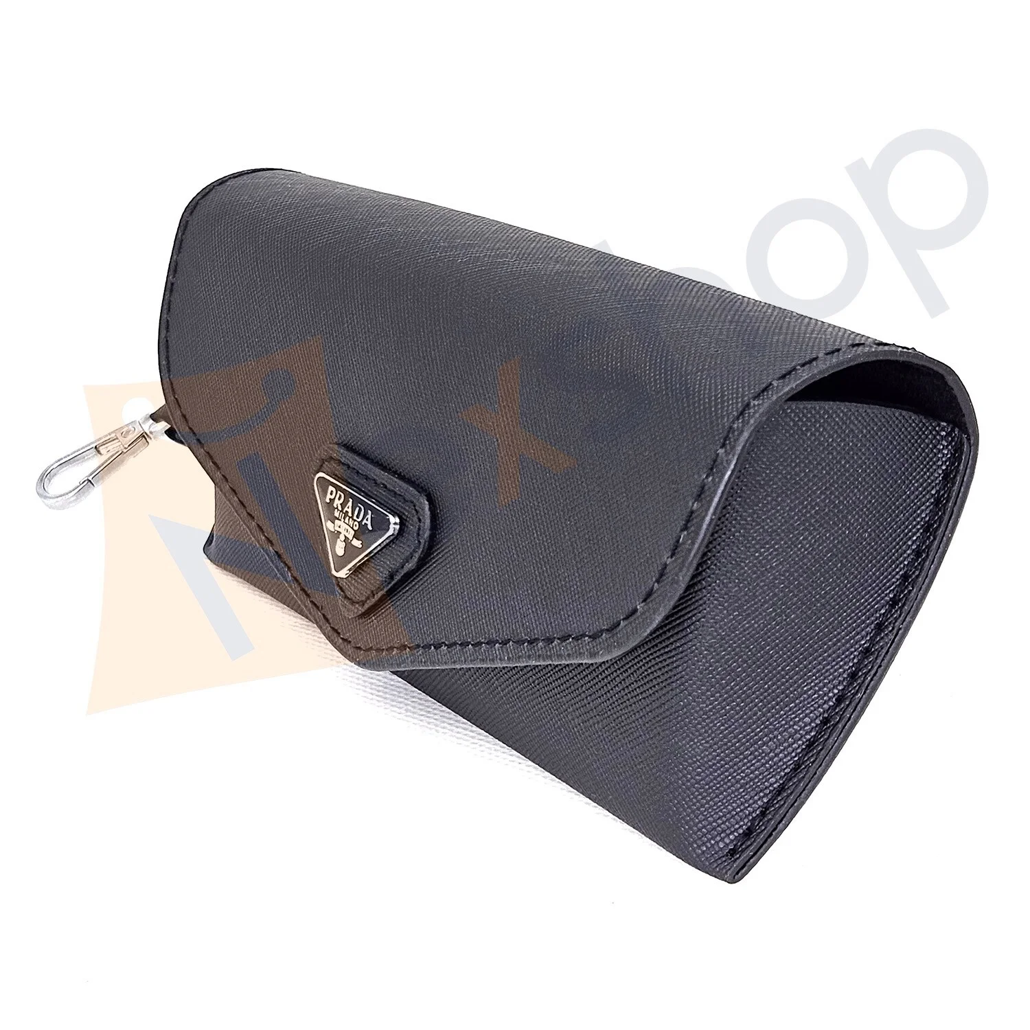 Prada Saffiano Eyeglasses Sunglasses Soft Leather Case with Cloth & Gift Box 3