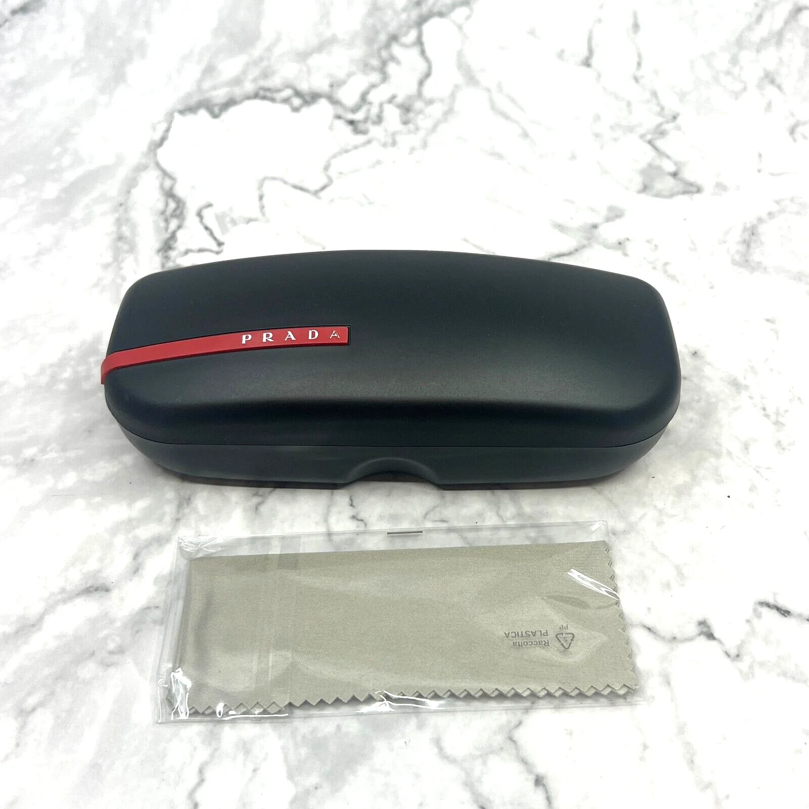 Prada Sport Eyeglass Sunglasses Case Only Black Hard Plastic