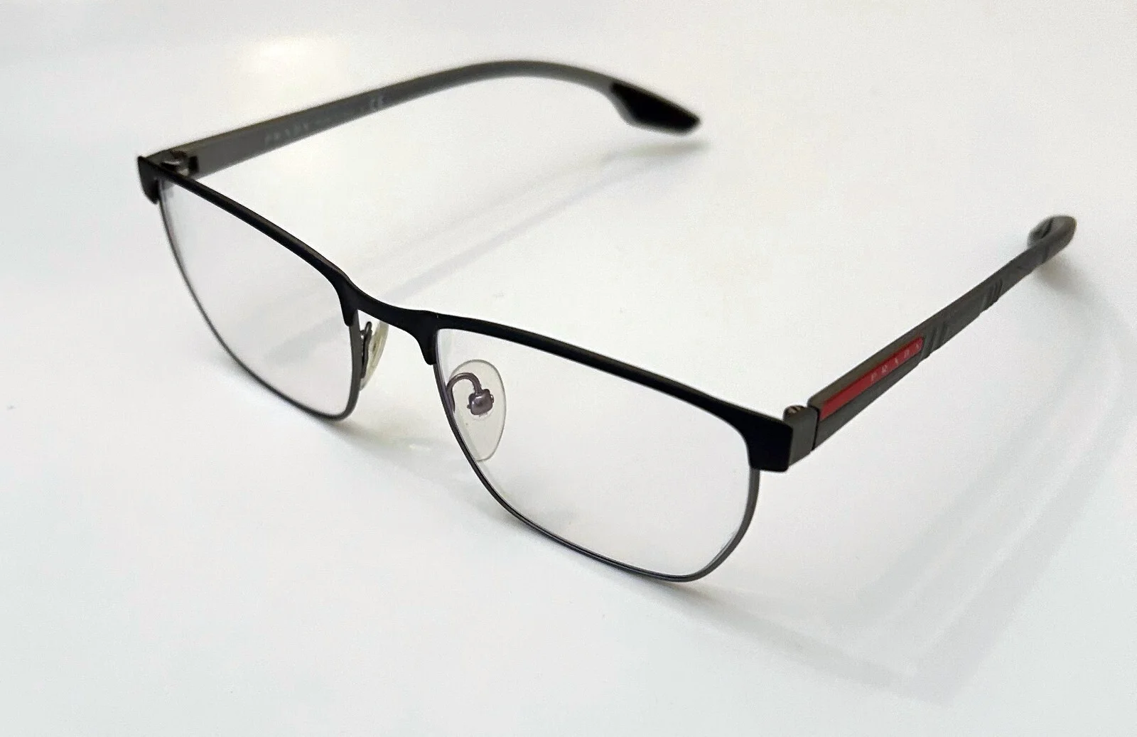 Prada Sport Eyeglasses VPS 50L 55-19 6BJ-101 145 Full Rim Italy 2