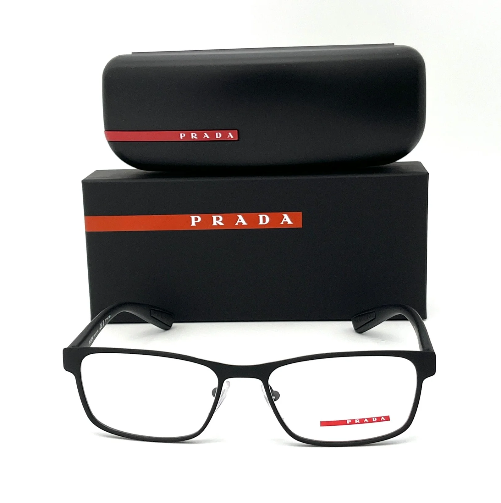 Prada Sport LIFESTYLE PS 50GV DG01O1 Black Rubber/ Demo Lens 53mm Eyeglasses 2