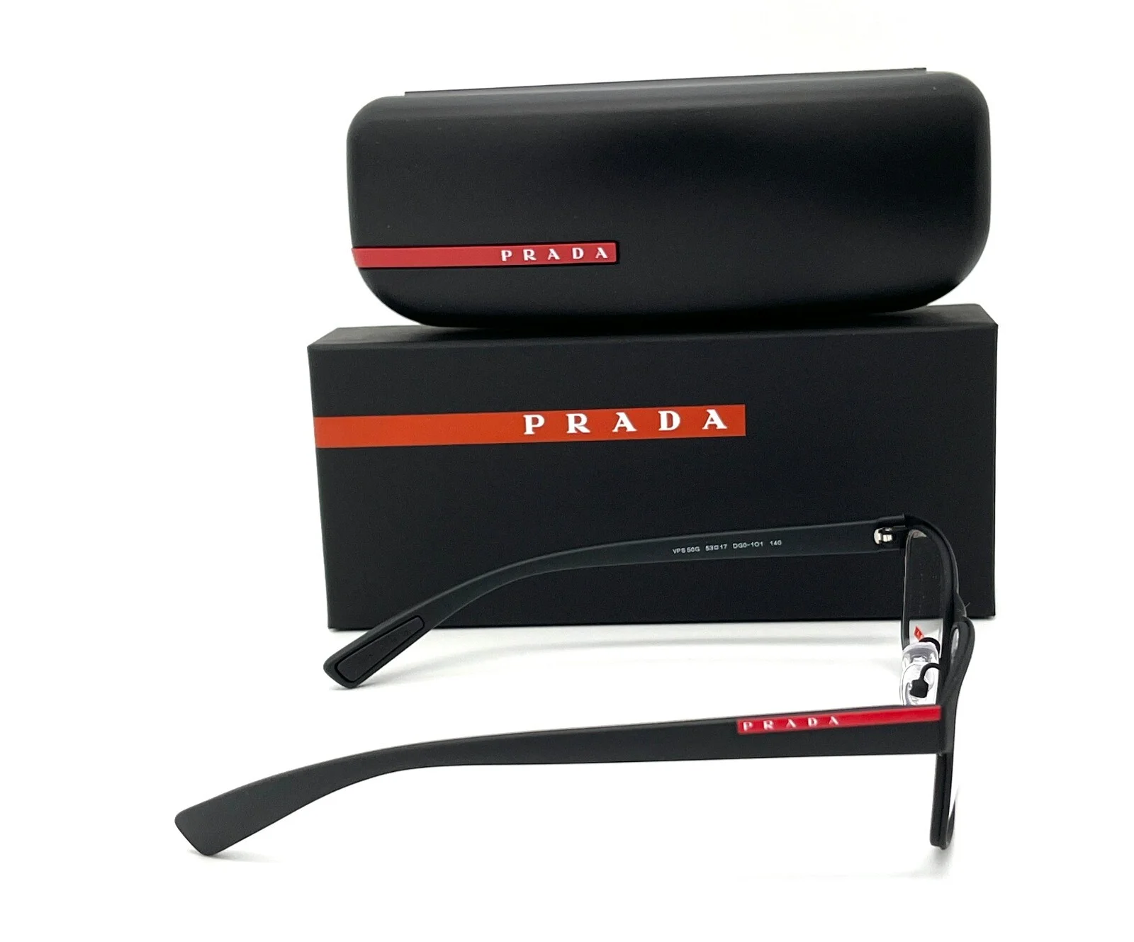 Prada Sport LIFESTYLE PS 50GV DG01O1 Black Rubber/ Demo Lens 53mm Eyeglasses 4
