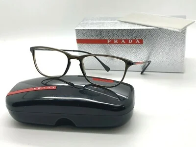 Prada Sport PS 05L MQF 101 BROWN 54-18-145MM Eyeglasses Italy NIB