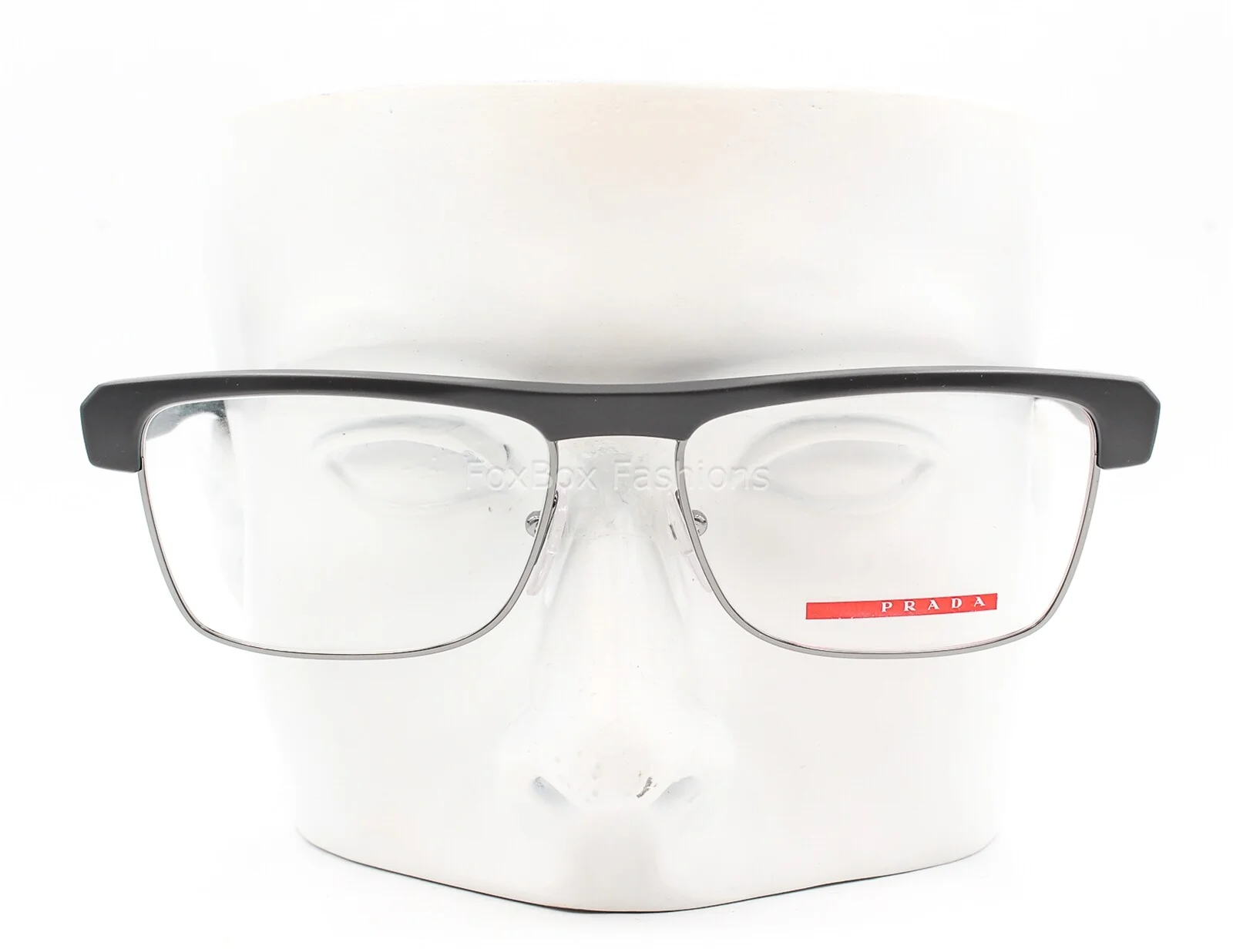 Prada Sport VPS 01E QFF-1O1 Eyeglasses Glasses Dark Gray on Blue 54-16-145 3
