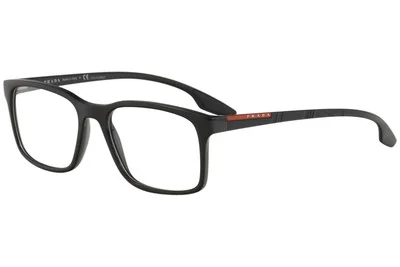 Prada Sport VPS 01L 1AB-1O1 Black Eyeglasses PS 01LV 54MM Authentic Designer NEW