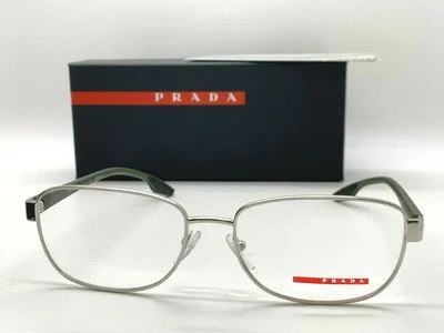 Prada Sport VPS 52L 1BC-101 SILVER/GREEN 54-17-145MM Eyeglasses Italy NIB 2