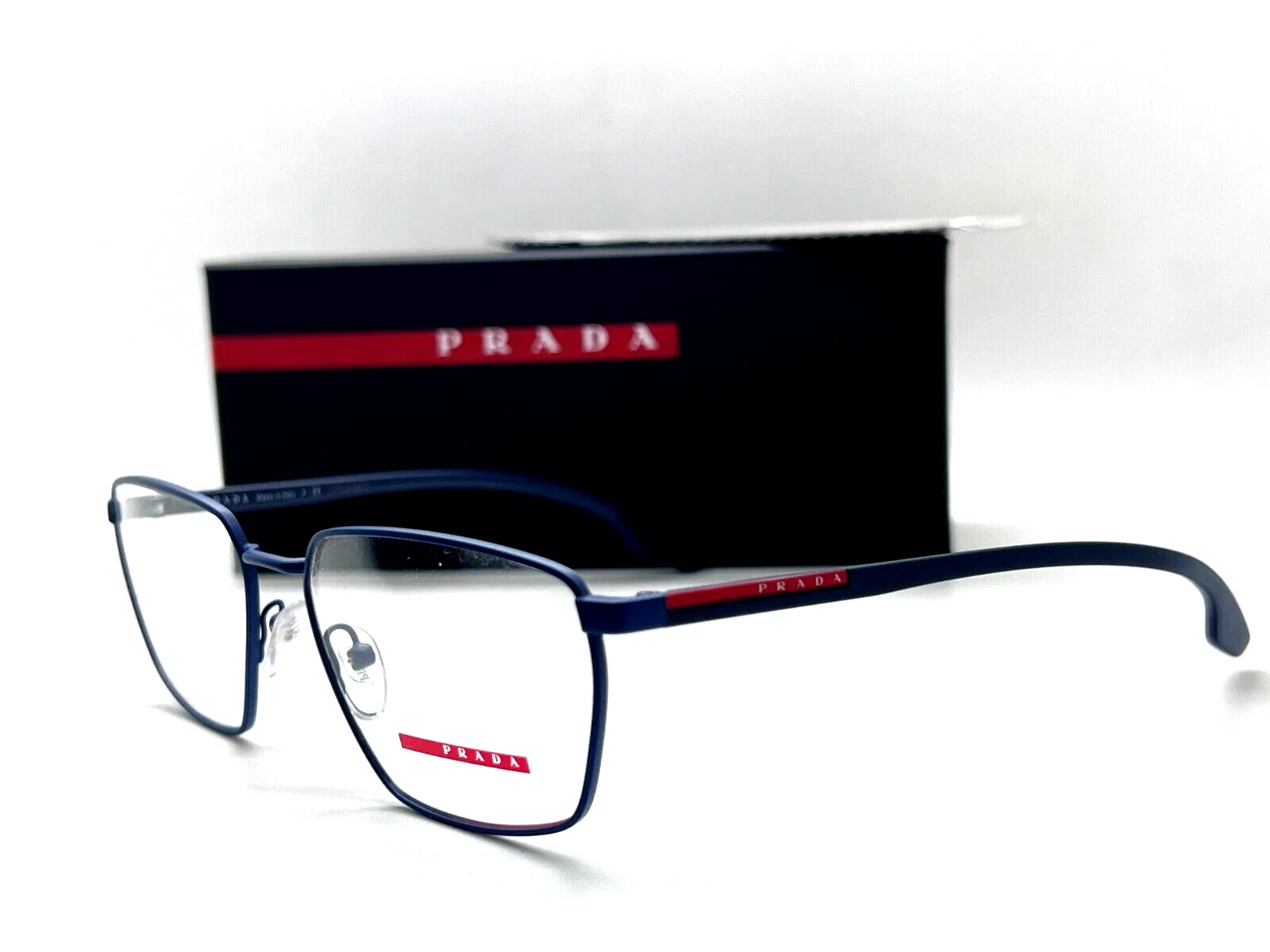 Prada Sport VPS 52M 565-101 MATTE BLUE 56-17-145MM Eyeglasses Italy NIB 3