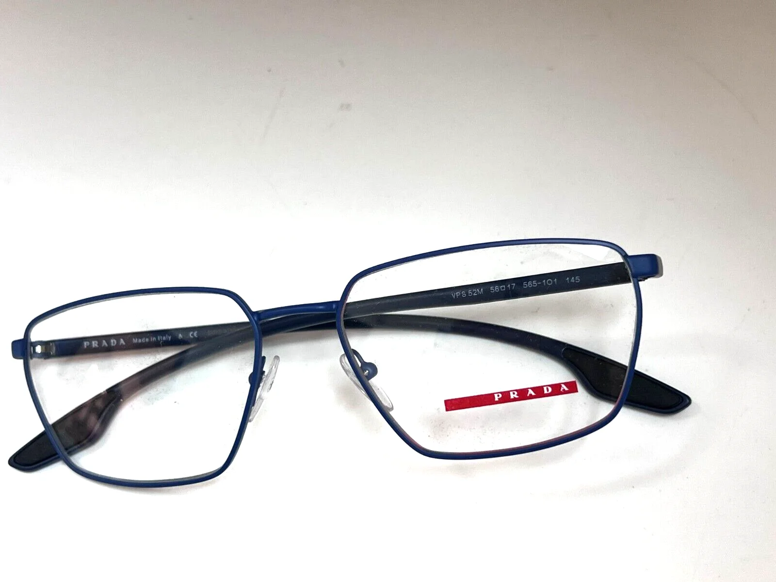 Prada Sport VPS 52M 565-101 MATTE BLUE 56-17-145MM Eyeglasses Italy NIB 4