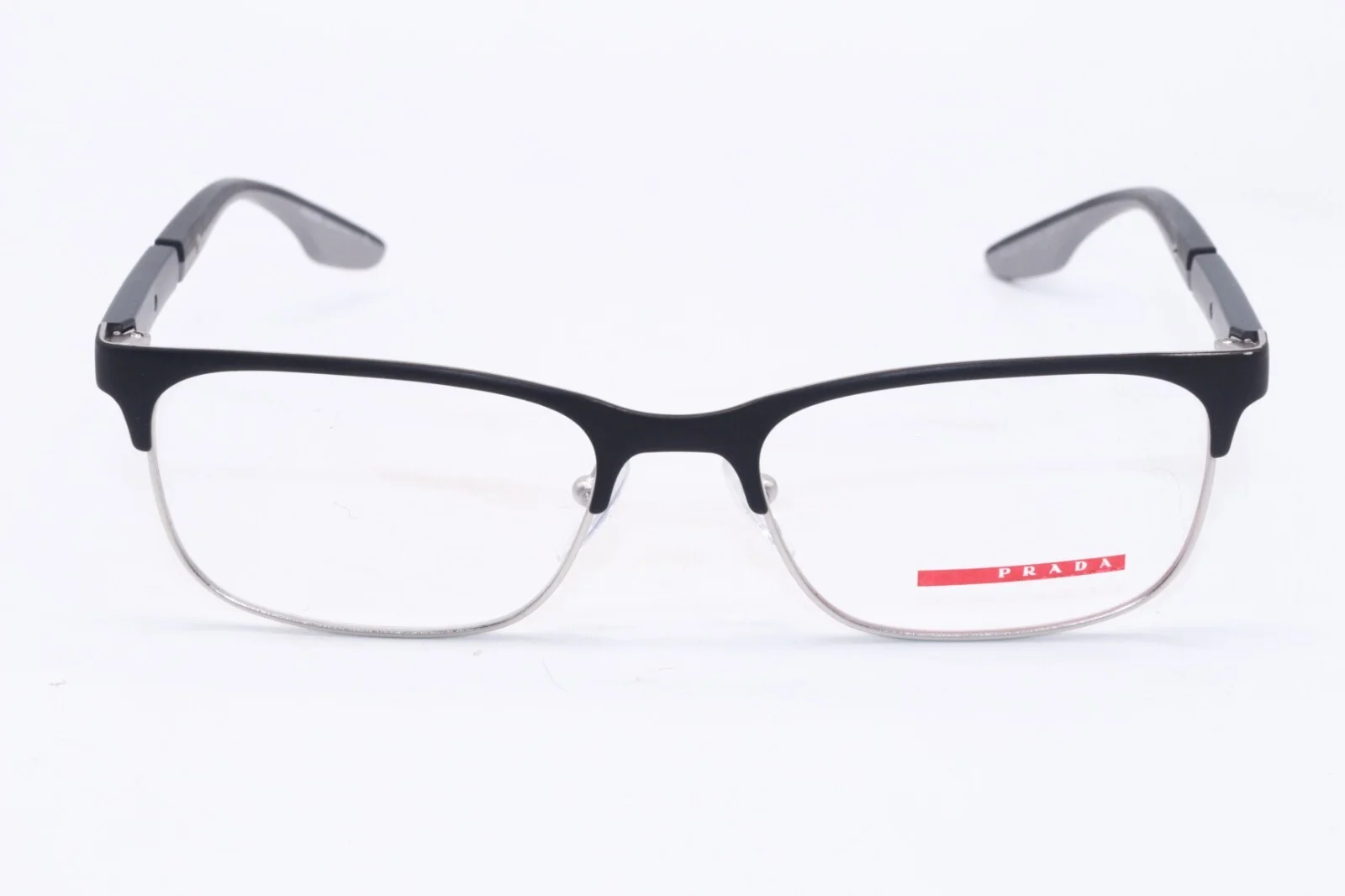 Prada Sport VPS 52N 08P-1O1 BLACK GUNMETAL AUTHENTIC FRAMES EYEGLASSES 55-18 2