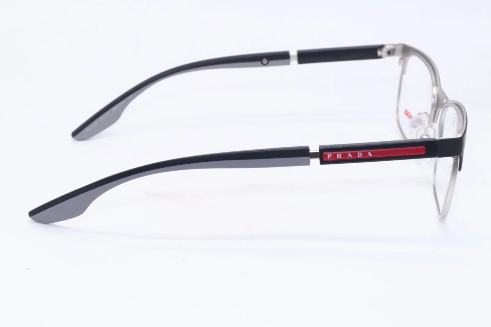 Prada Sport VPS 52N 08P-1O1 BLACK GUNMETAL AUTHENTIC FRAMES EYEGLASSES 55-18 3