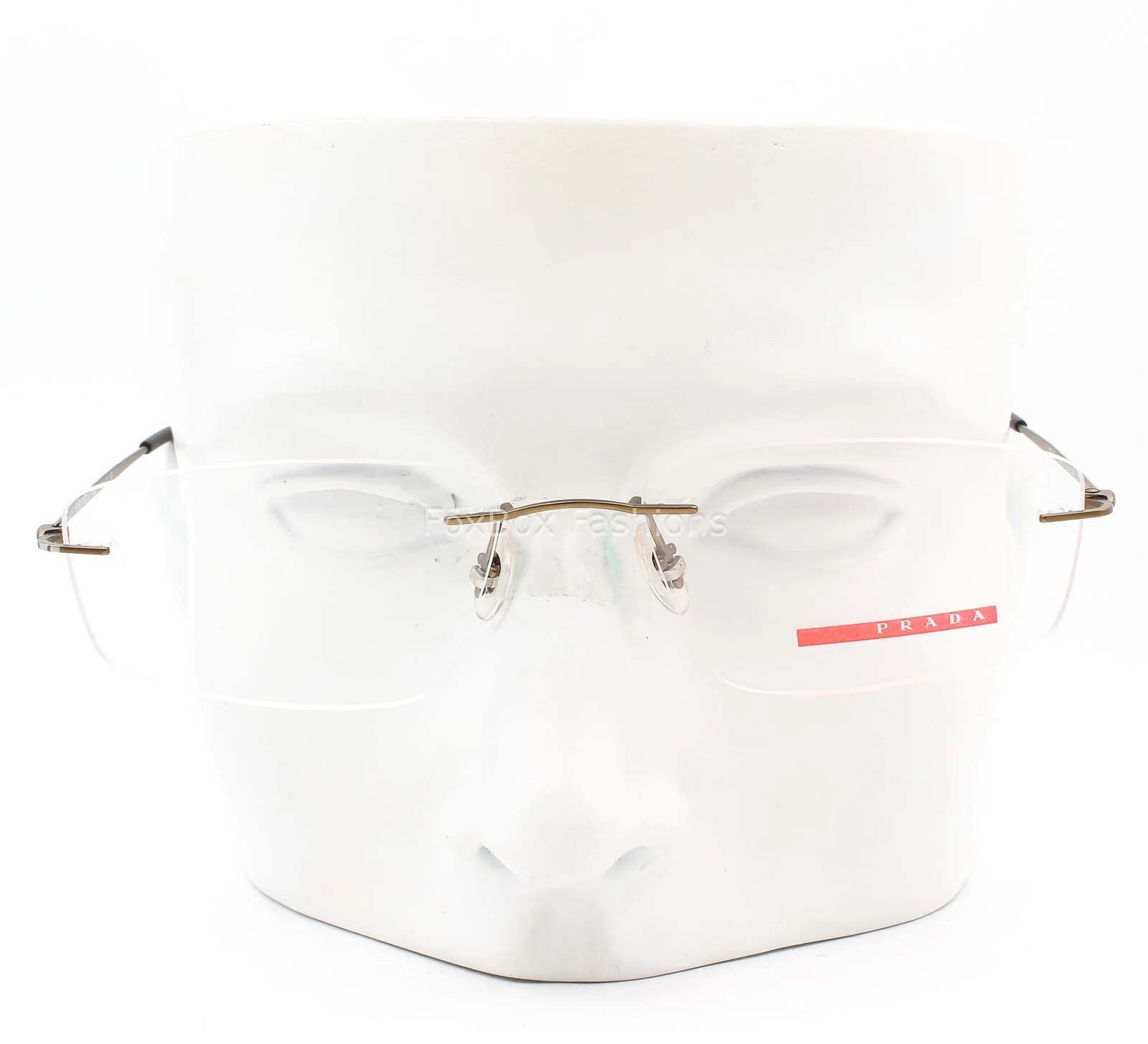 Prada Sport VPS 54E ROU-1O1 Rimless Eyeglasses Glasses Matte Bronze 55-17-140 3