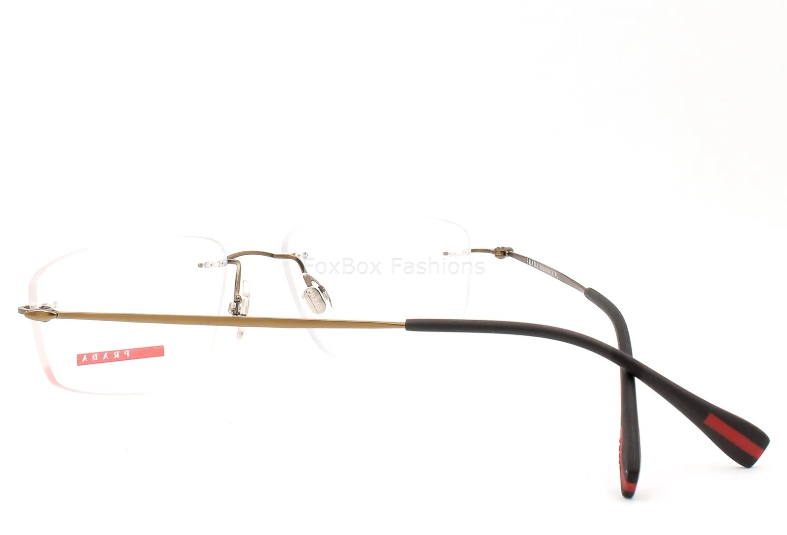 Prada Sport VPS 54E ROU-1O1 Rimless Eyeglasses Glasses Matte Bronze 55-17-140 4