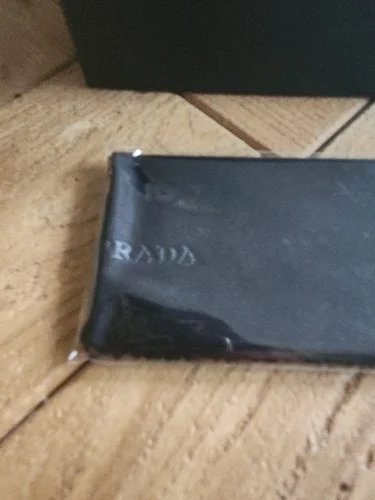 PRADA Sunglasses/Eyeglasses Black hard Case and Cleaning Cloth 2