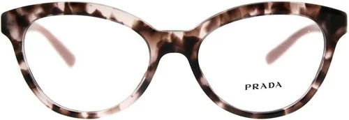 Prada TRIANGLE PR11RV Eyeglass Frames ROJ1O1-52 - Pink Havana... 2