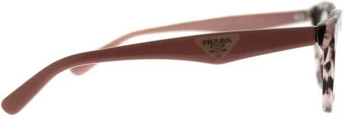 Prada TRIANGLE PR11RV Eyeglass Frames ROJ1O1-52 - Pink Havana... 3