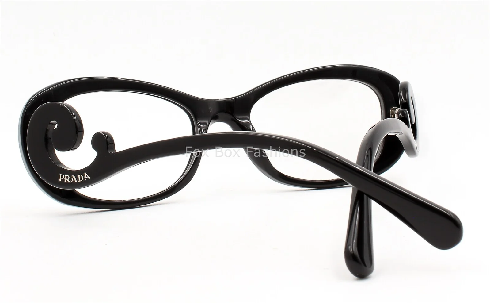 Prada VPR 09P 1AB-1O1 Eyeglasses Glasses Black Baroque Swirl 52-19-135 w/case 2
