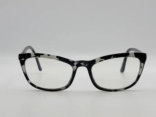 Prada VPR 10V Catwalk 528101 Grey Havana Pillow Eyeglass Frames 54-18-145 2