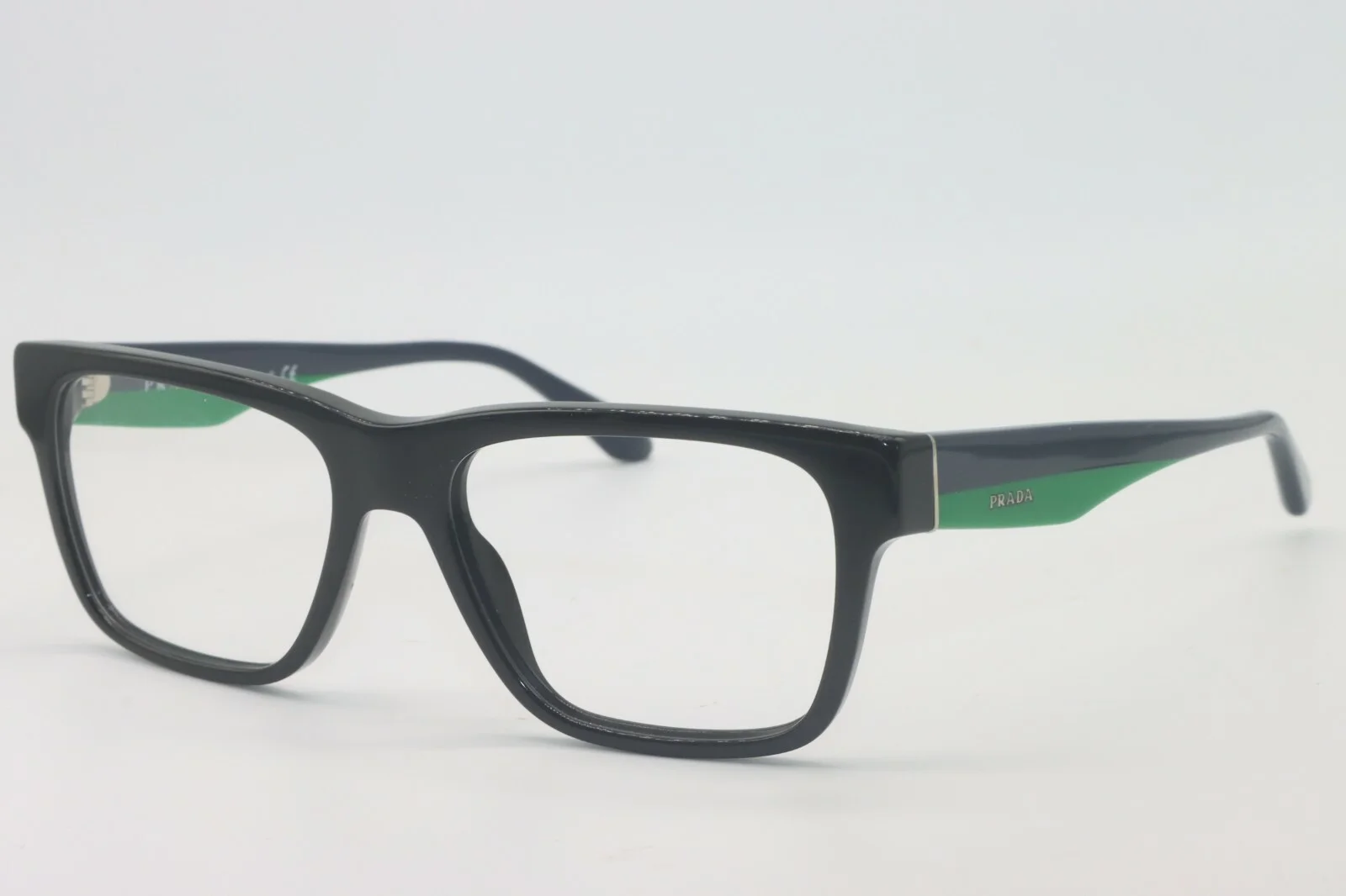 PRADA VPR 16R 1AB-1O1 BLACK BLUE GREEN AUTHENTIC FRAMES RX EYEGLASSES 51-16 2