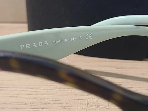 Prada VPR 29R 2AU-1O1 Tortoise Brown Sea Green Eyeglasses Frames Italy54-17-140 4