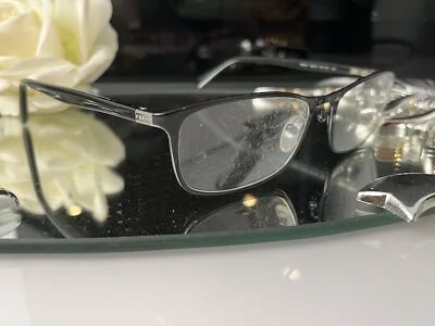 PRADA VPR 61P KAG-2O1 Polished Black/Green Eyeglasses Frames | 53-16-140