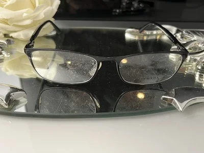 PRADA VPR 61P KAG-2O1 Polished Black/Green Eyeglasses Frames | 53-16-140 2