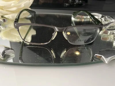 PRADA VPR 61P KAG-2O1 Polished Black/Green Eyeglasses Frames | 53-16-140 4
