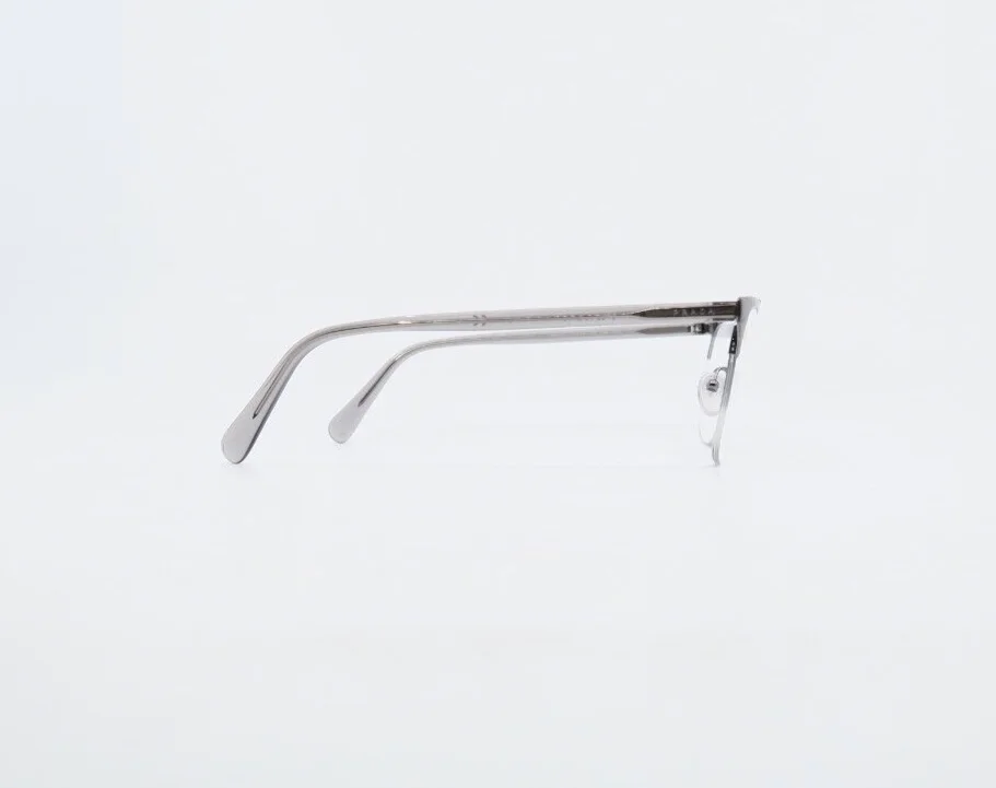 Prada VPR 63U 1AB-1O1 54mm Black and Silver Semi Rimless New Men 4