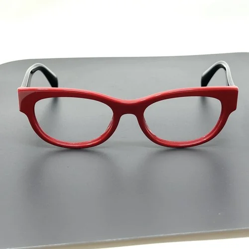 PRADA VPR13Q Eyeglasses in color SMN 1O1 Eyeglasses Frames Italy Red Black 52 mm 2