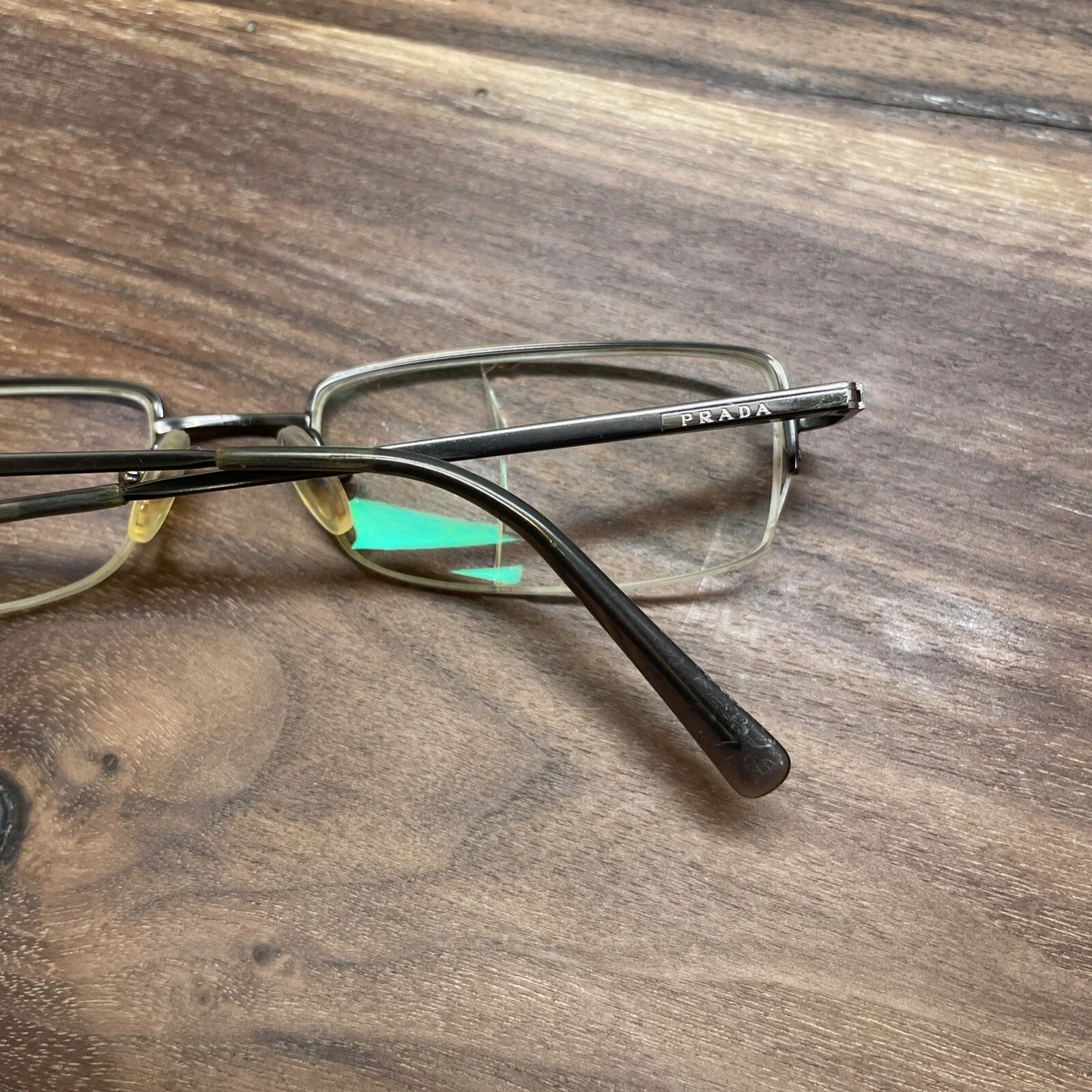 PRADA VPR54F 7AY-1O1 Eyeglasses Frame Italy 50-18-135 Gunmetal - Italy 2