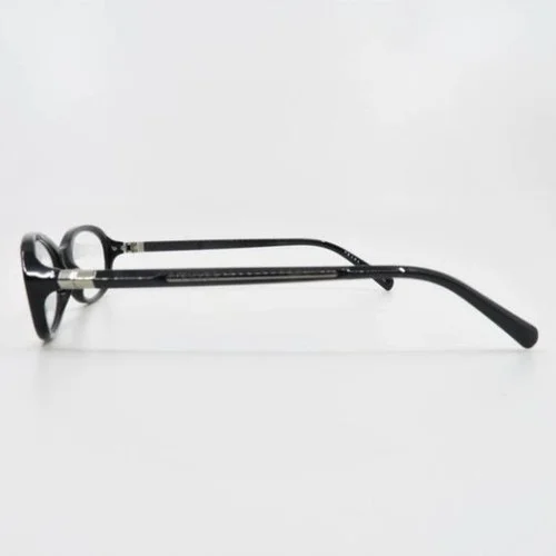 Prada Womens Eyeglasses VPR05O 1AB-1O1 Black Oval Size 53-16-135 2