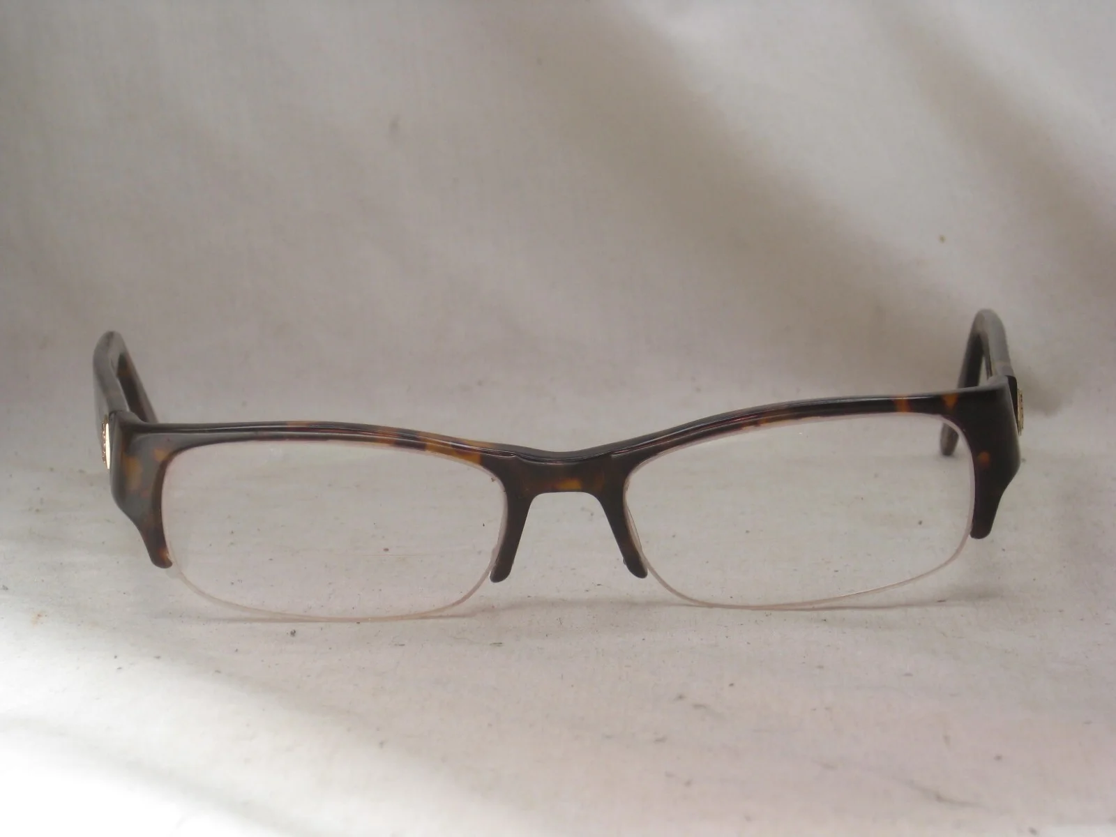 pre-owned PHAT FARM MOD 611 TORT 56 19 / 145 half frames eyeglasses frame