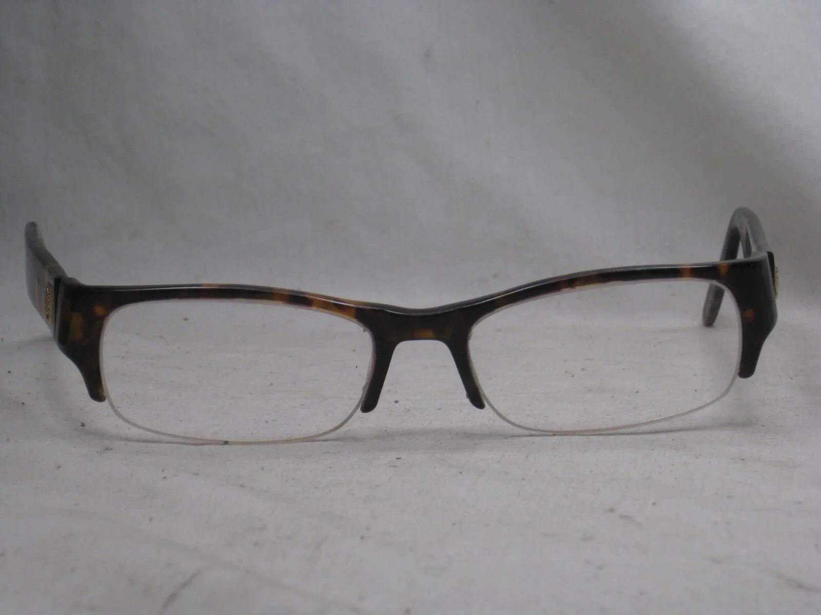 pre-owned PHAT FARM MOD 611 TORT 56 19 / 145 half frames eyeglasses frame 3