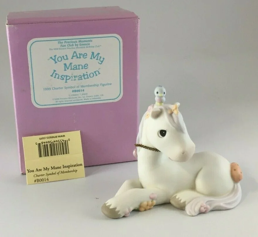 Precious Moments YOU ARE MY MANE INSPIRATION B0014 1998 Charter Membership Piece