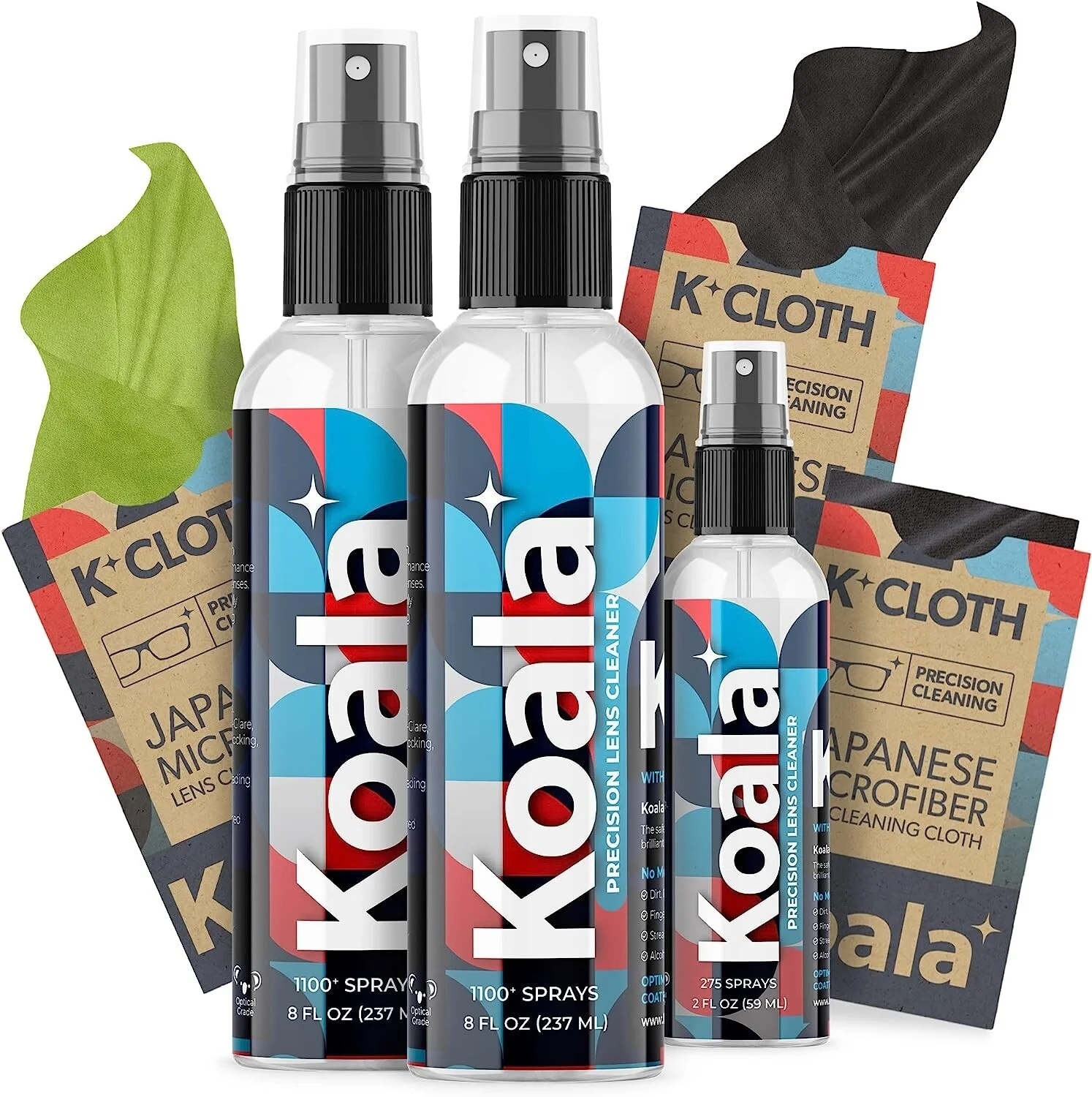 Premium Eyeglass Lens Cleaner - Made in USA - Alcohol Free - 6 Piece Set 3