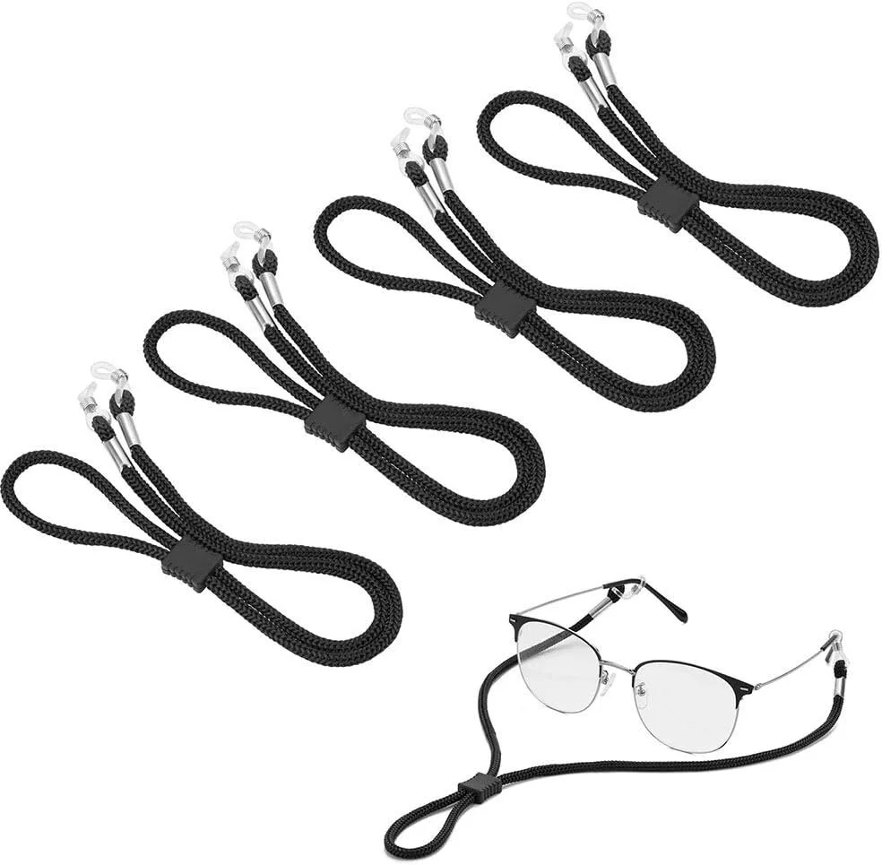 Premium Eyeglass Straps - 4PCS Nylon Retainers - Anti-slip Chains - Free 3 Gifts 3