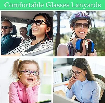 Premium Eyeglasses Strap, 5 PCS Eye Glasses String Holder Chains for Men and 3