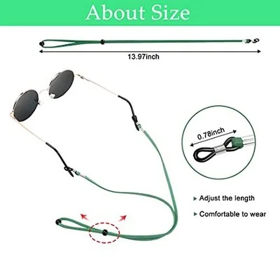 Premium Eyeglasses Strap, 5 PCS Eye Glasses String Holder Chains for Men and 4