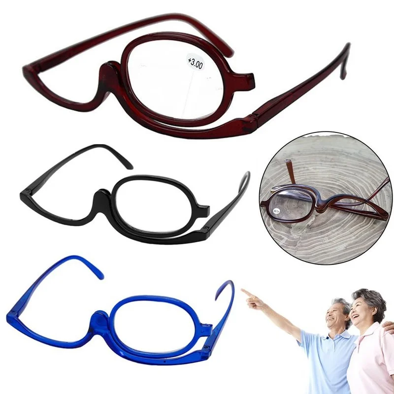 Presbyopia Eyeglasses Folding Reading Glasses Single Frame Makeup Glasses