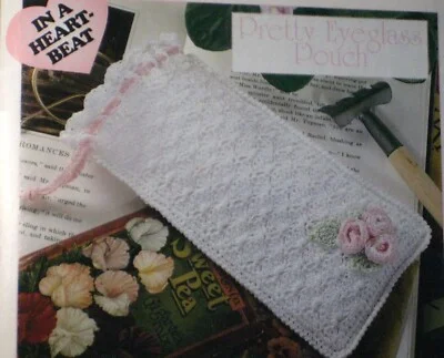 Pretty Eyeglass Pouch (#9699-33) Vintage crochet pattern
