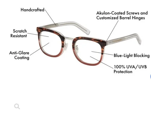 Price Revaux Anti Blue Light Blocking Lenses glasses, Midnight Navy/Clear +3.5 2