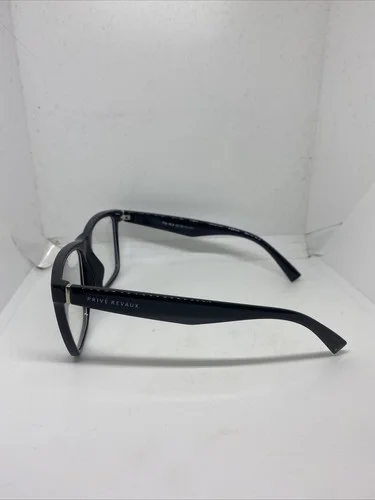 Prive Revaux Eyeglasses Frames Black Handcrafted The MLK 56-16-141 Wide Lenses 2