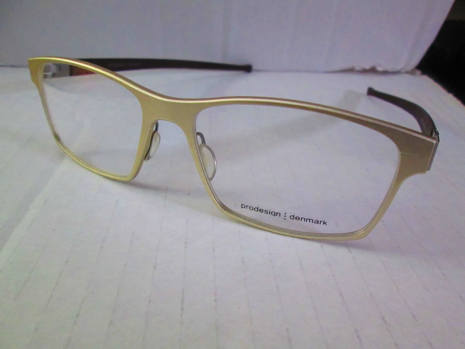 Pro-Design Denmark 6907 Gold/Silver Titanium Eyeglass Frame IC Berlin Style New
