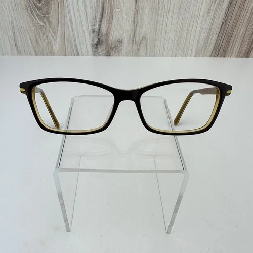 Prodesign Denmark 1759 3732 Burgundy Red/Yellow Square Eyeglass Frames 55/15 2
