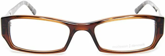 Prodesign Denmark 4655 5035 CRYSTAL BROWN JAPANESE PLASTIC EYEGLASSES 49-17-140