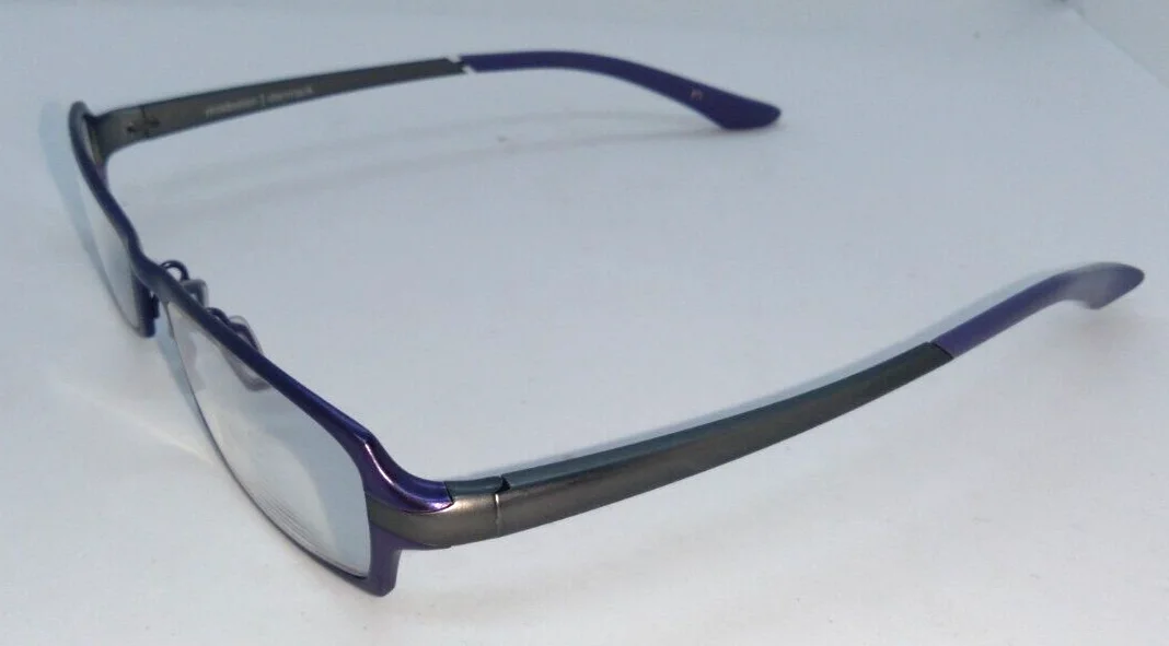 Prodesign Denmark 7349 Eyeglass Frames Purple Pure Titanium 49-17-138 Japan 2