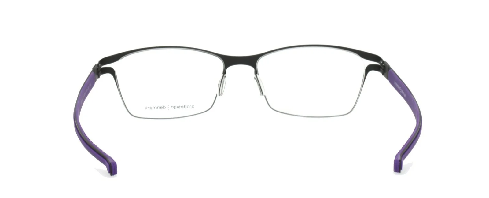 Prodesign Denmark Eyeglasses 6141 6031 53-17-135 JG Black Purple Screwless Hinge 4
