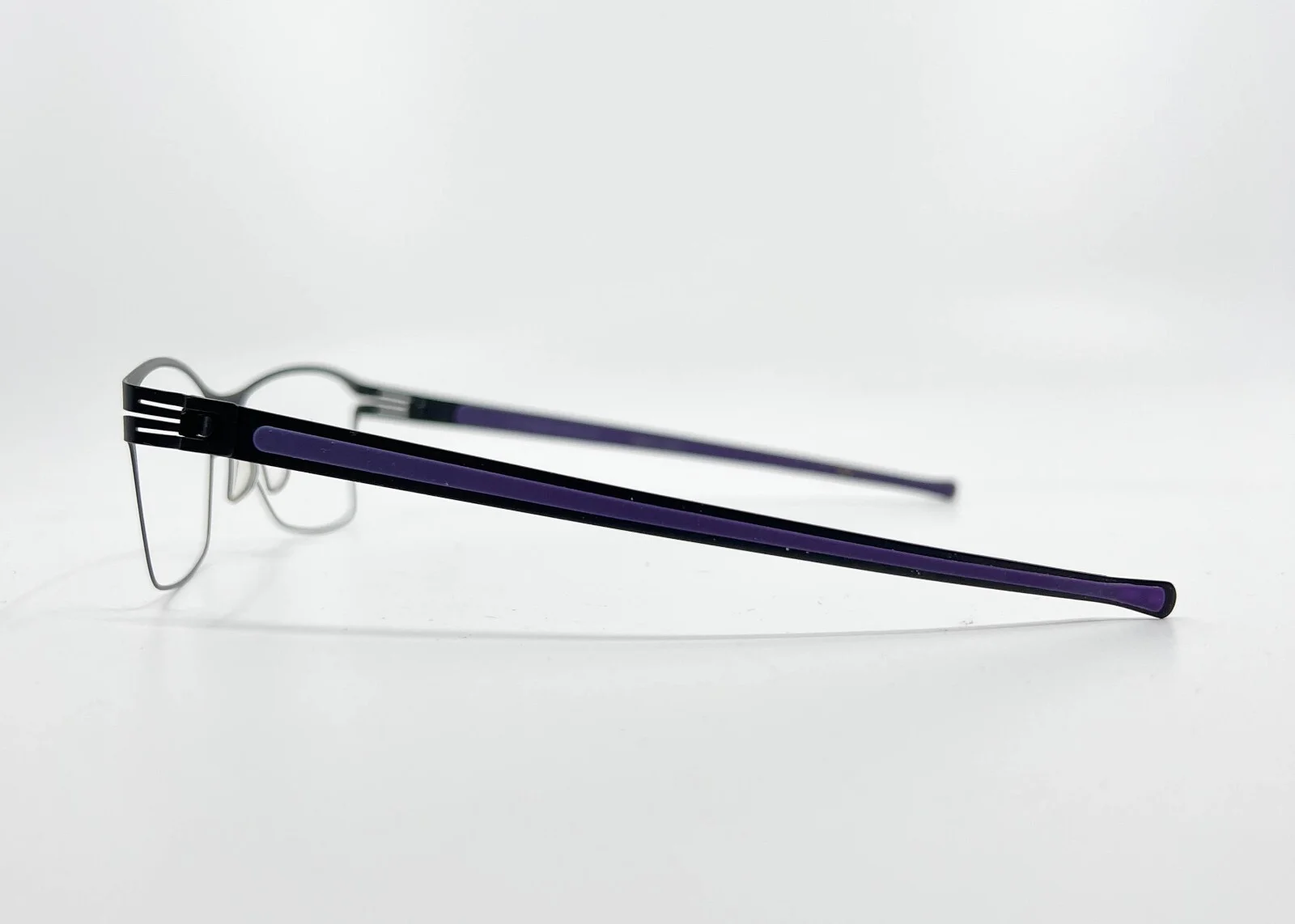 Prodesign Denmark Eyeglasses 6141 6031 Black Purple Screwless Hinge 53-17-135 3