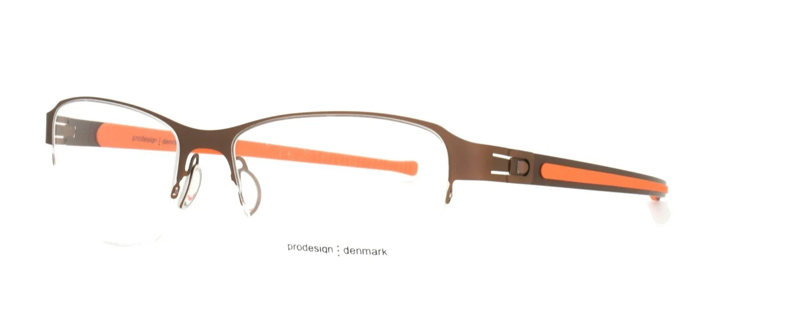 Prodesign Denmark Eyeglasses 6142 5011 54-17-135 JG Screwless Hinge Half Rimless